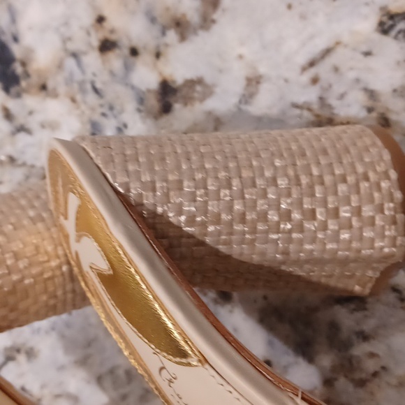 Antonio Melani x The Nat Note, the Riviera Woven women's Metallic Slip-On Mules - Picture 6 of 9